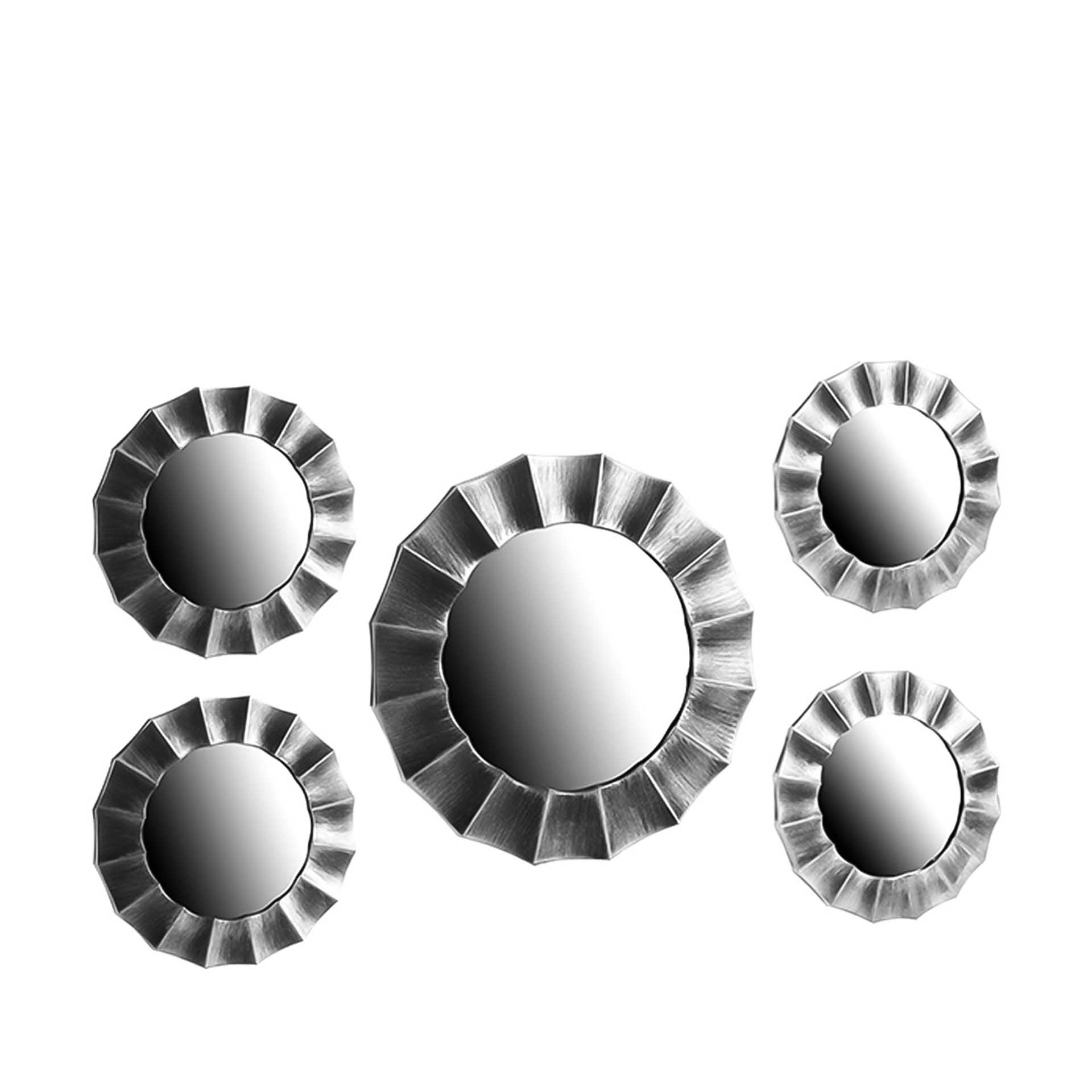 Espelho Preto / Prateado Pack 5