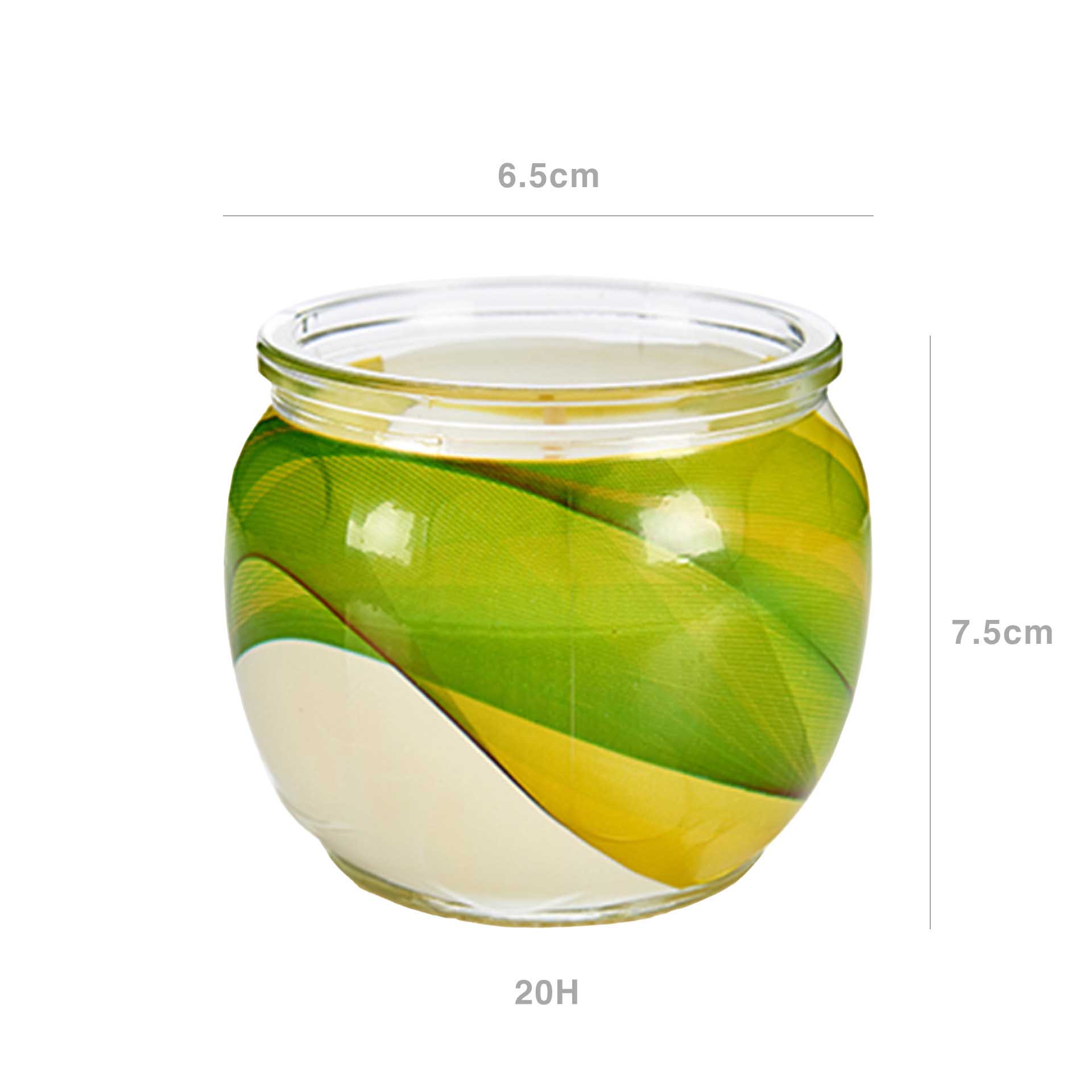 Vela Citronela Copo Vidro 20H 7.5X6.5cm