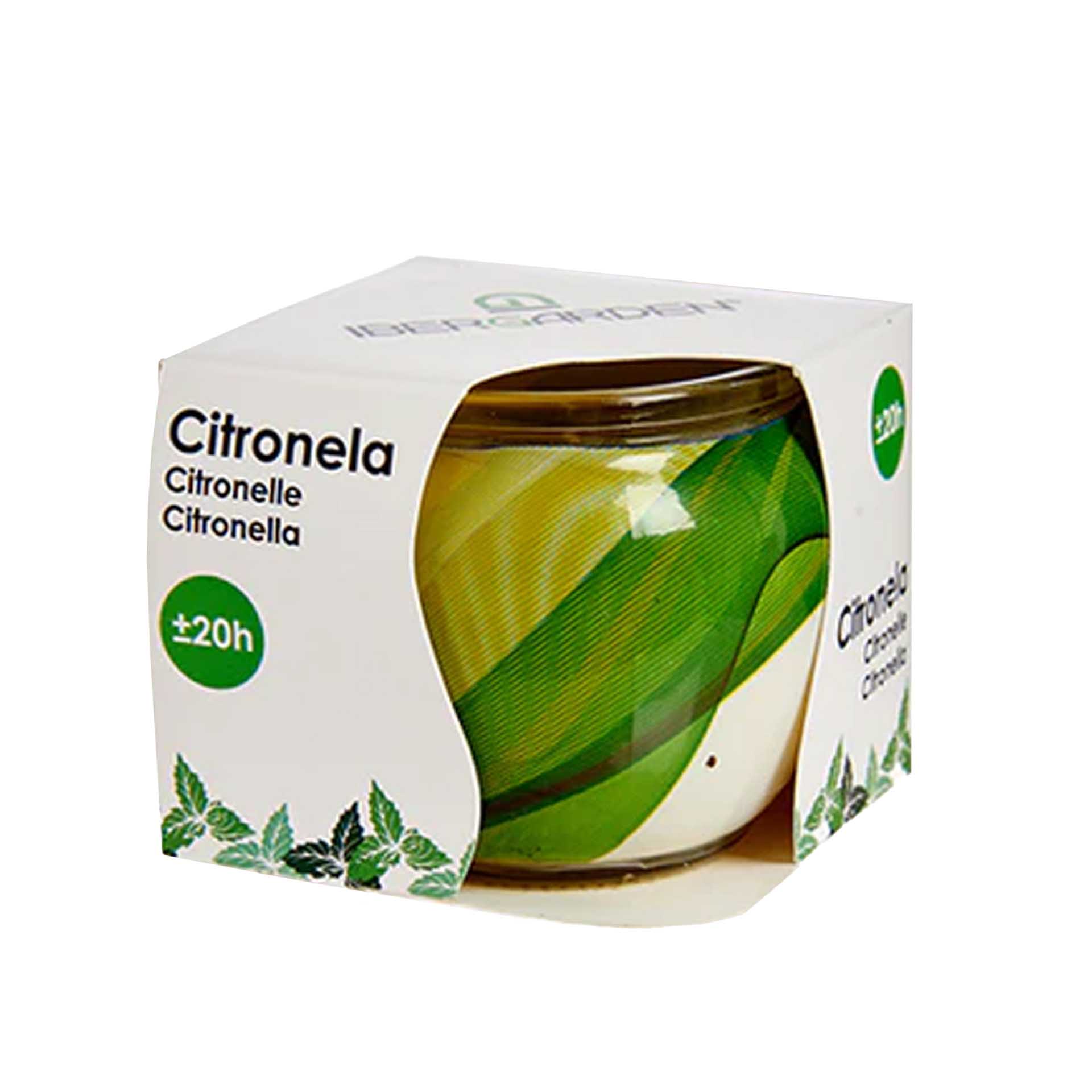 Vela Citronela Copo Vidro 20H 7.5X6.5cm