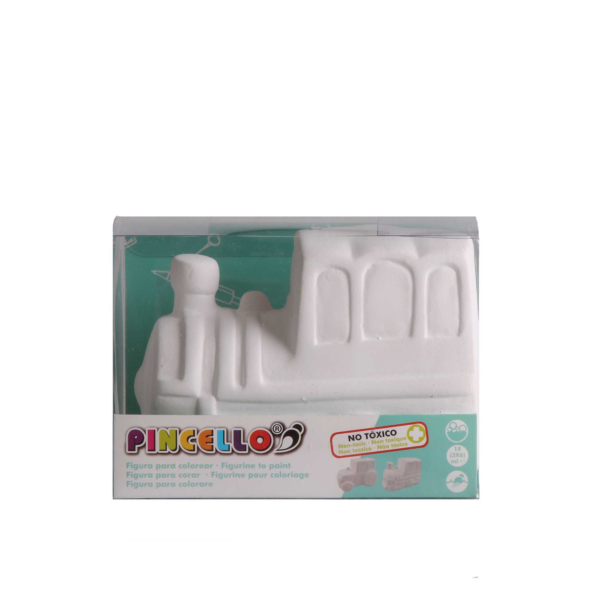 Mealheiro Cerâmica para Pintar Comboio com 4 Marcadores