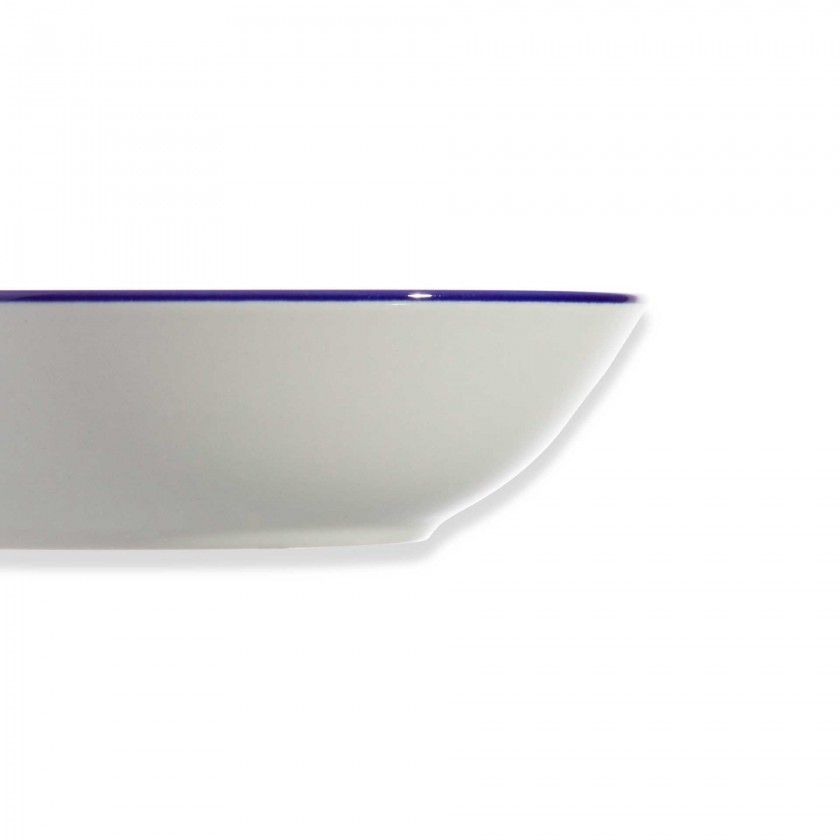 Prato Fundo Riscas Azul 3D 20cm