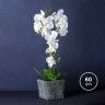 Orquídea Artificial com Vaso 60cm Orquídea Artificial com Vaso 60cm