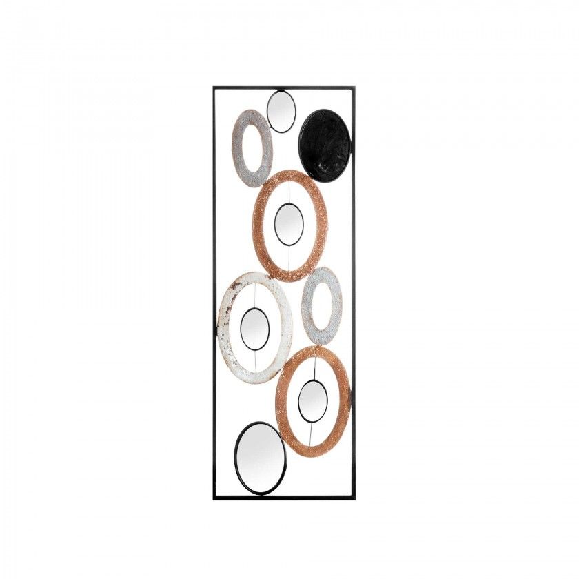 Quadro Metal Circulos 90X31cm