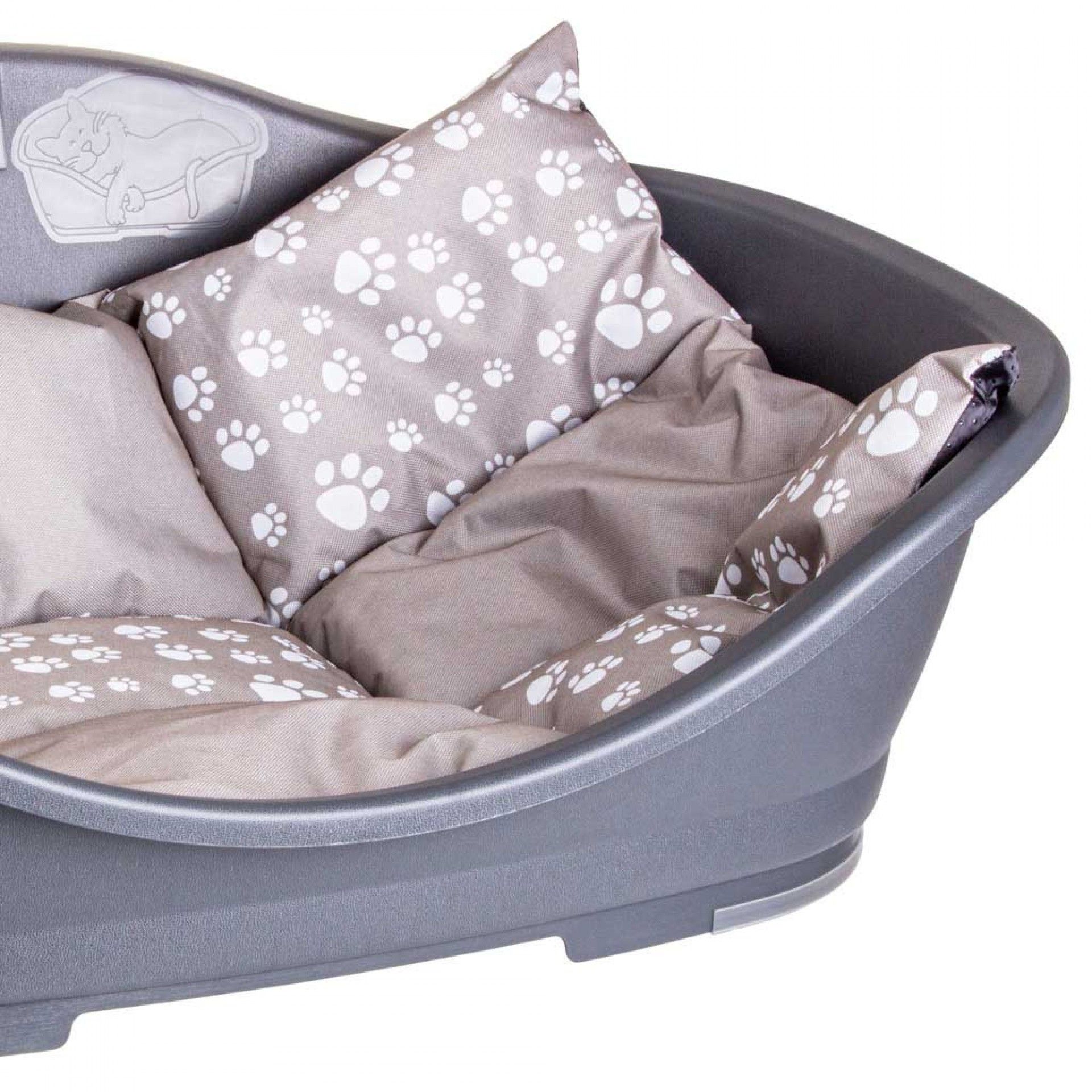 Cama Plástica para Animais 80X56X32cm