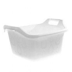 Bacia com Asas Propileno Quadralogic Quadrado Branco 36l