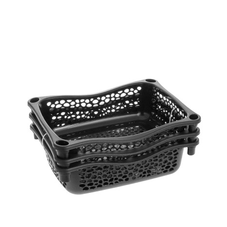 Carrinho Polipropileno Multipractic 3 Cestos Preto 29.5X39X67cm - Image product