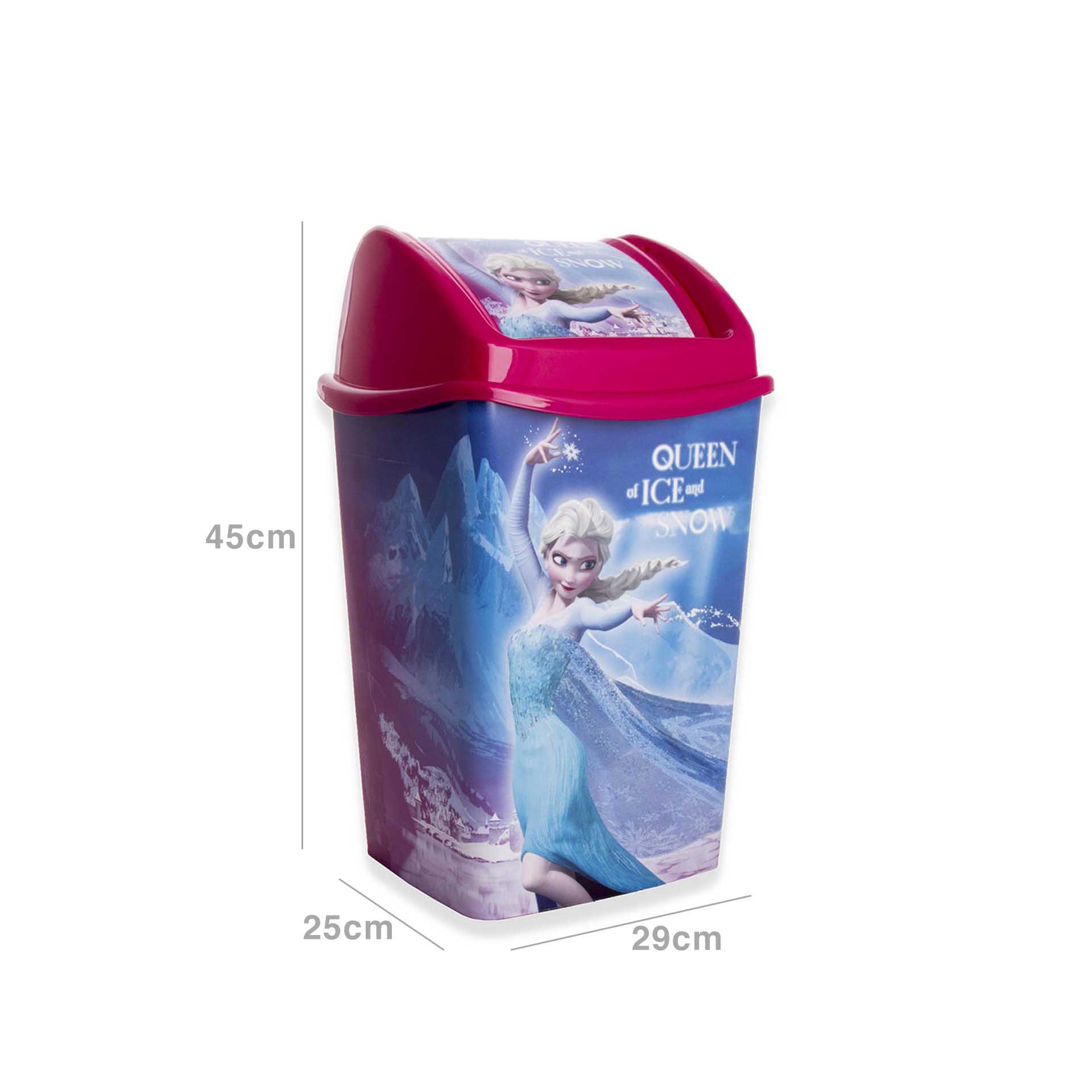 Papeleira Plástico Frozen Multicor 15l 29X25X45cm