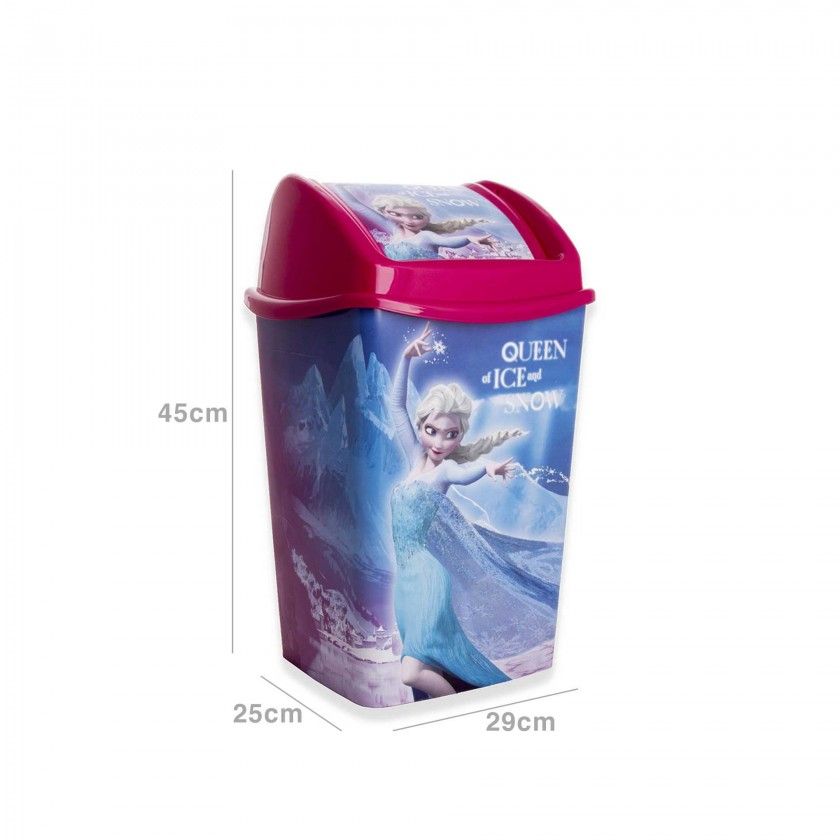 Papeleira Plástico Frozen Multicor 15l 29X25X45cm Papeleira Plástico Frozen Multicor 15l 29X25X45cm