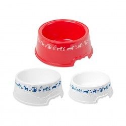 Comedouro Plstico Cocker Redondo Branco 1.9l 25.5X8cm