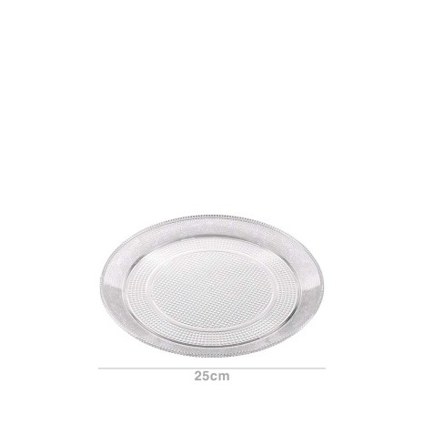 Bandeja Pl�stica Luxe Redondo Incolor 25X1.4cm - Image product