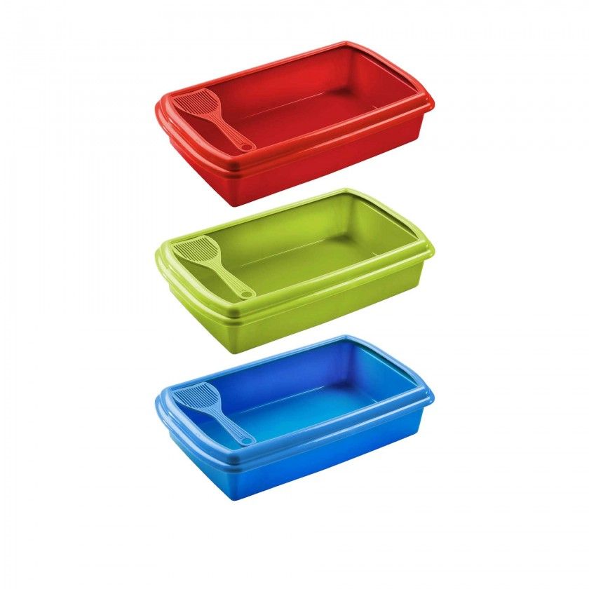 Caixa Higinica com P Plstico Cor Slida 8000ml 48X29X11cm