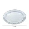 Bandeja Pl�stica Luxe Redondo Incolor