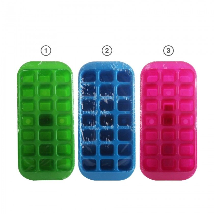 Cuvete para Gelo Plstico Multicor