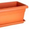 Prato Para Floreira Terra Terracota 77X29cm Prato Para Floreira Terra Terracota 77X29cm