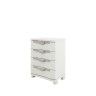 Armrio Plstico 4 Gavetas Redondo Branco 70X45X100cm