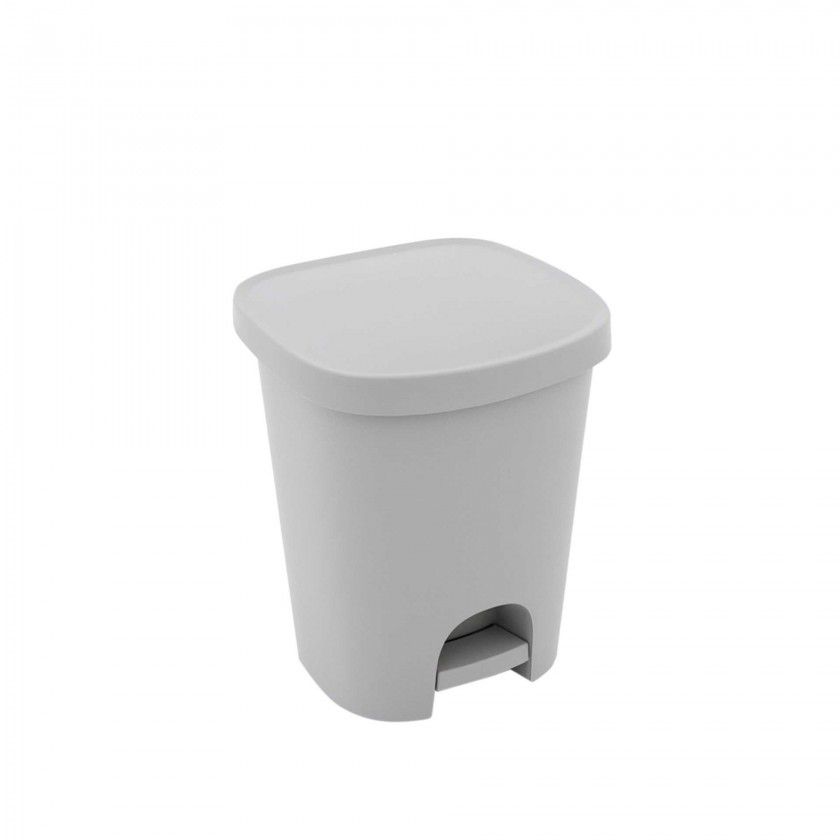 Balde Lixo com Pedal Plstico Quadrado 25l 35X30X42cm