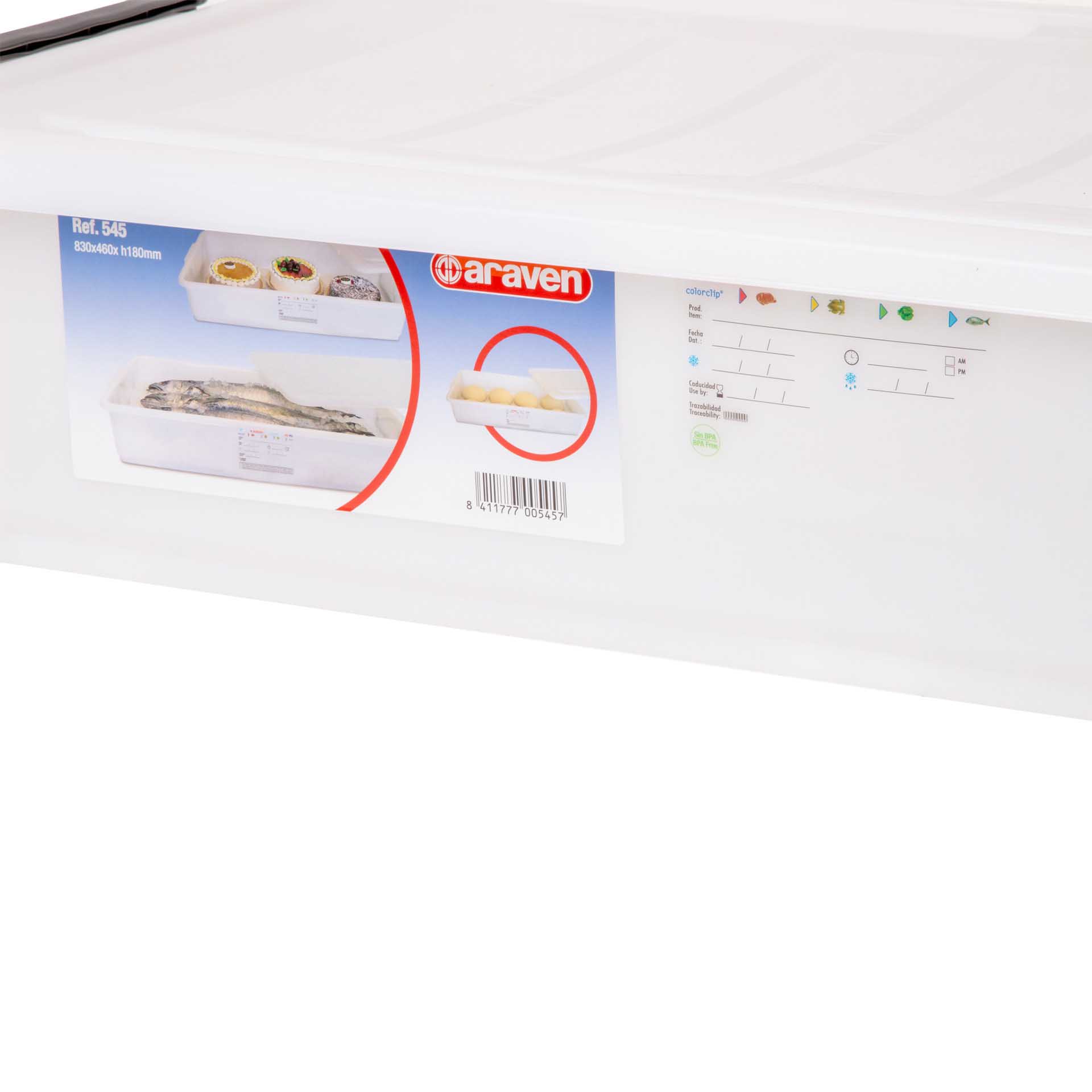 Cuvete Transporte com Tampa 40L 83X46X18cm