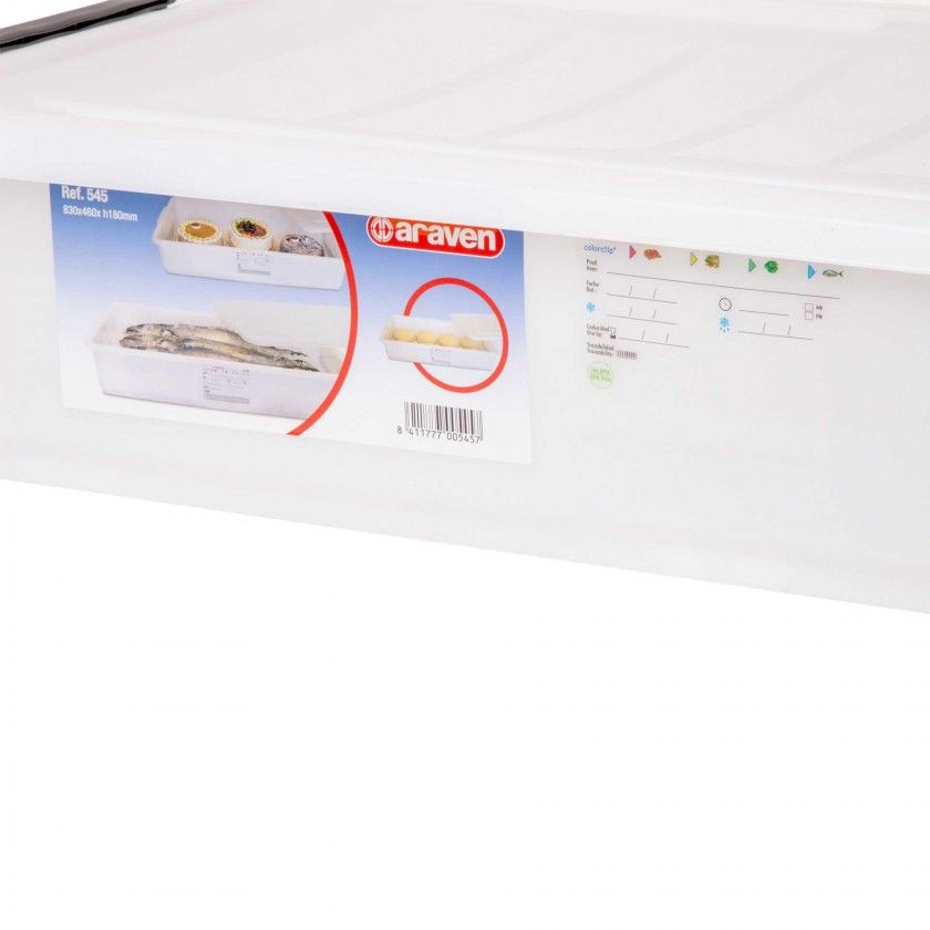 Cuvete Transporte com Tampa 40L 83X46X18cm Cuvete Transporte com Tampa 40L 83X46X18cm