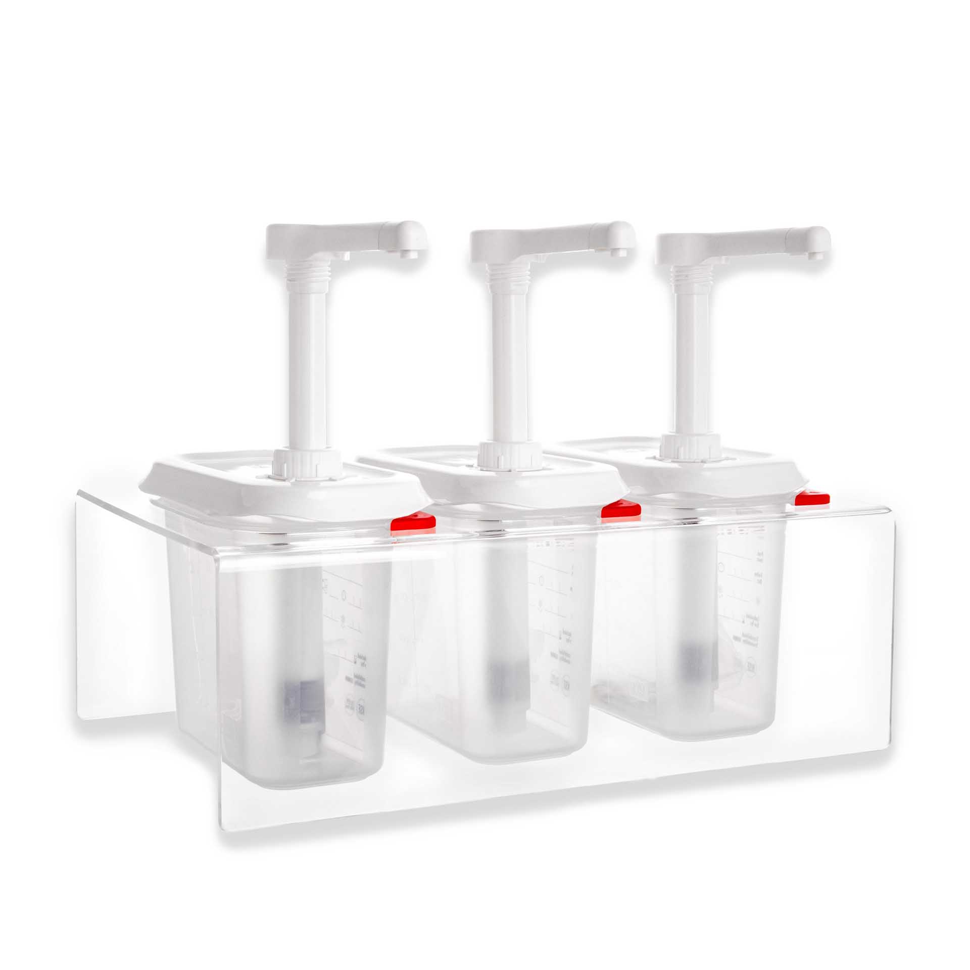 Conjunto 3 Dispensadores Molhos Gn1/9 3X1.5L 38X22.5X19.5cm