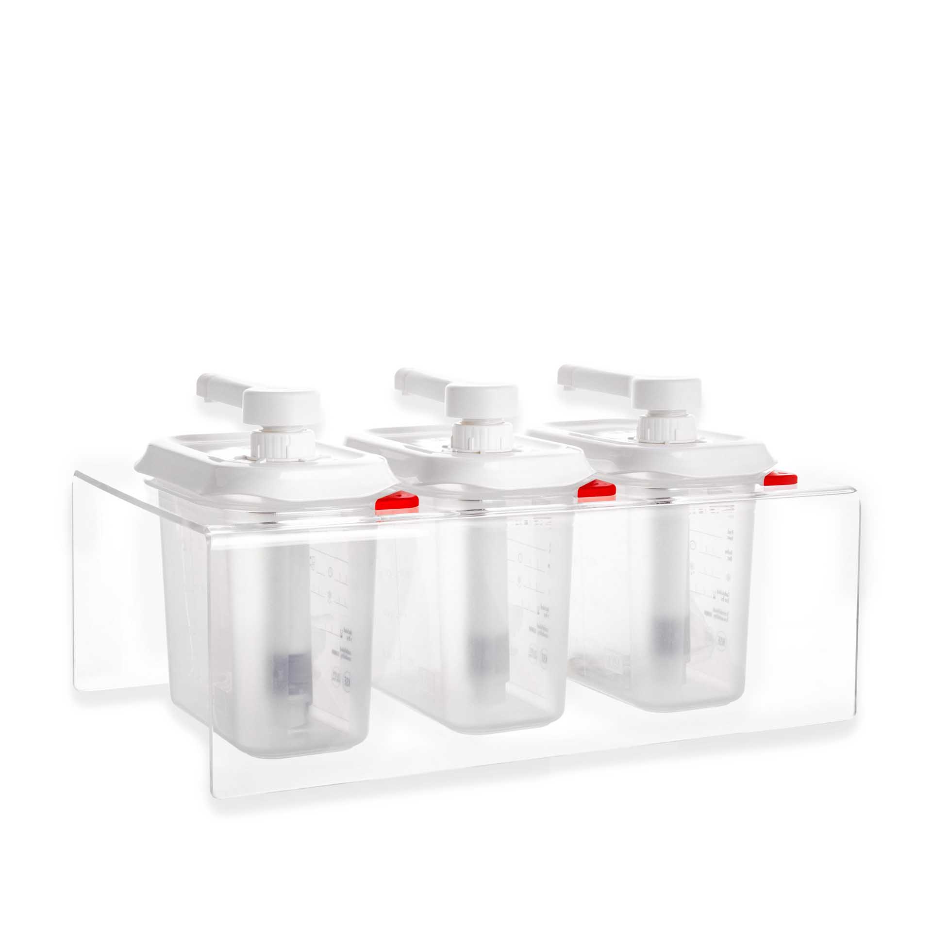 Conjunto 3 Dispensadores Molhos Gn1/9 3X1.5L 38X22.5X19.5cm