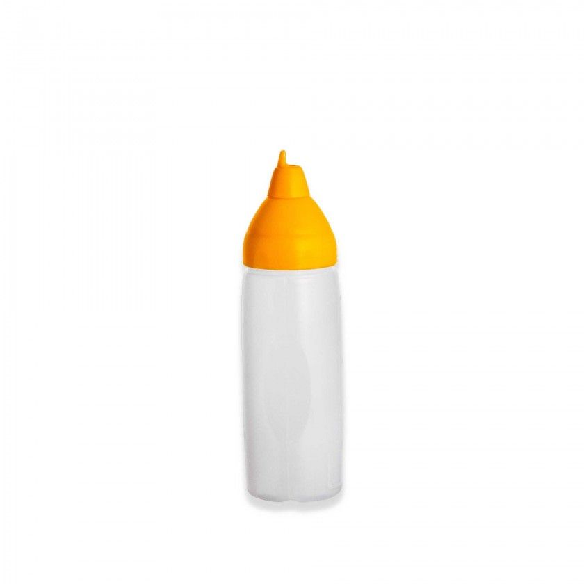 Frasco Molhos Antigota Amarelo 350ml 6X20.3cm