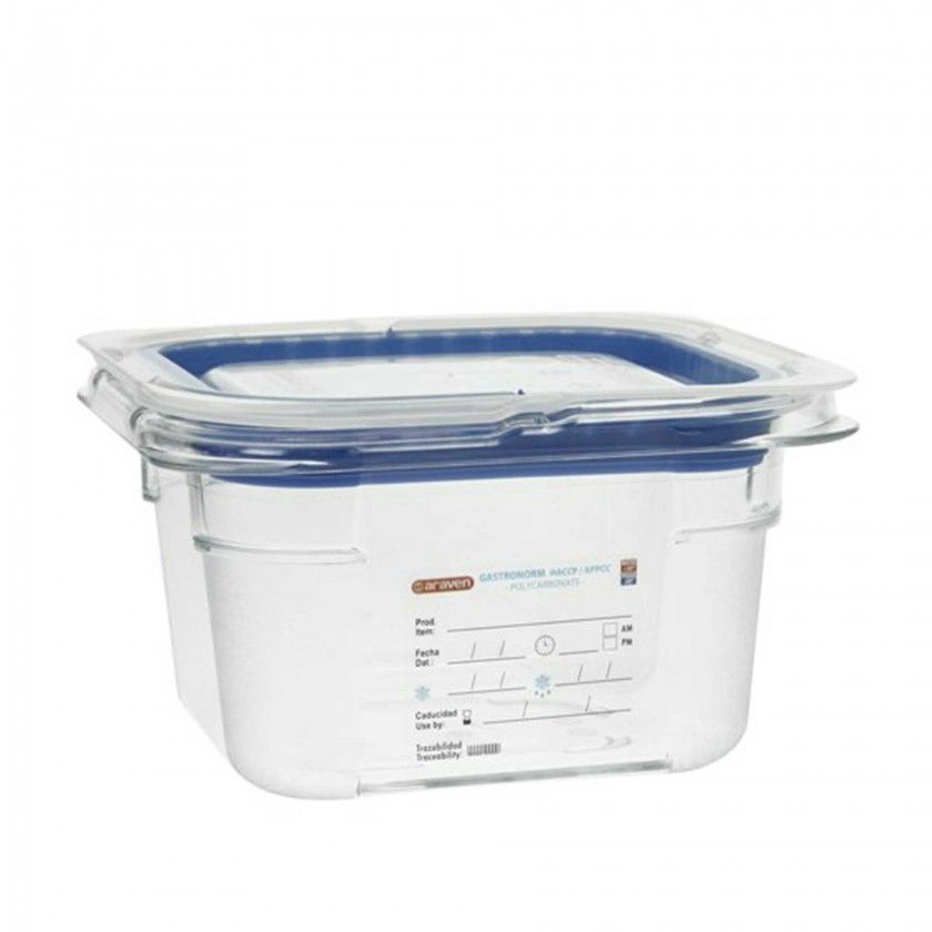 Caixa Hermtica Policarbonato Gn1/6 1.5L 17.6X16.2X10cm