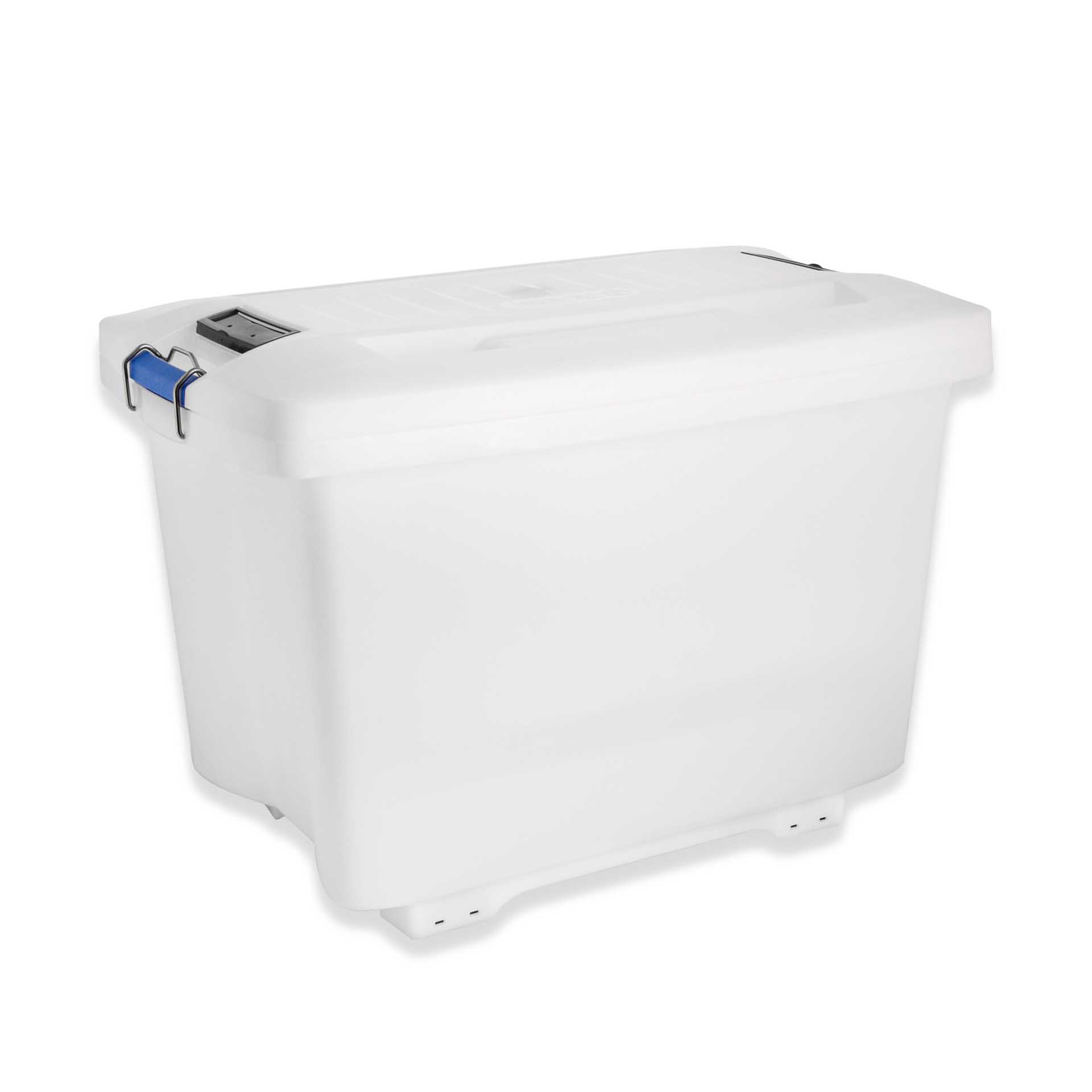 Caixa Food Fecho Metálico com Rodas 90L 70.5X46.5X48cm