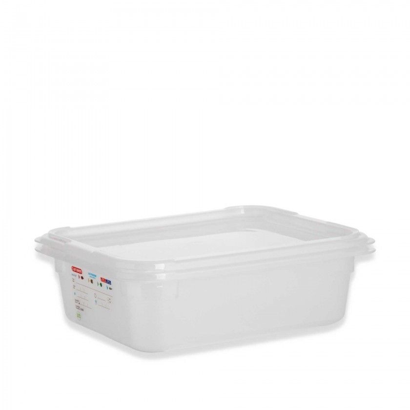 Caixa Hermtica Polipropileno Tampa Branca Gn1/2 6L 32.5X26.5X10cm