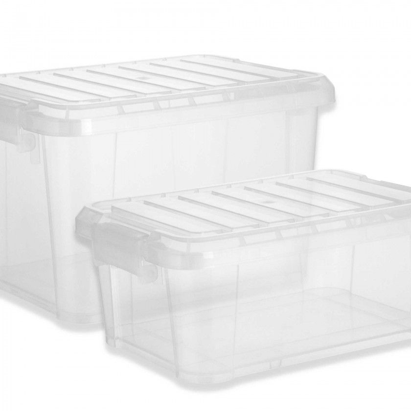 Contentor Hermético Polipropileno Fecho Lateral 14L 38X26.5X23cm Contentor Hermético Polipropileno Fecho Lateral 14L 38X26.5X23cm