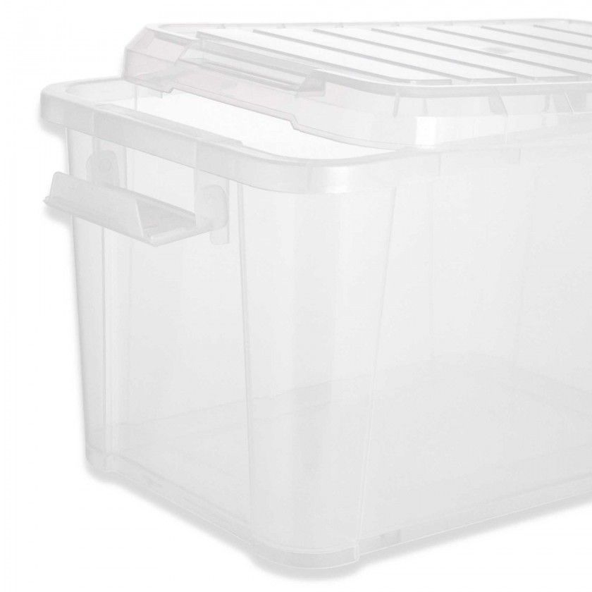 Contentor Hermético Polipropileno Fecho Lateral 14L 38X26.5X23cm Contentor Hermético Polipropileno Fecho Lateral 14L 38X26.5X23cm