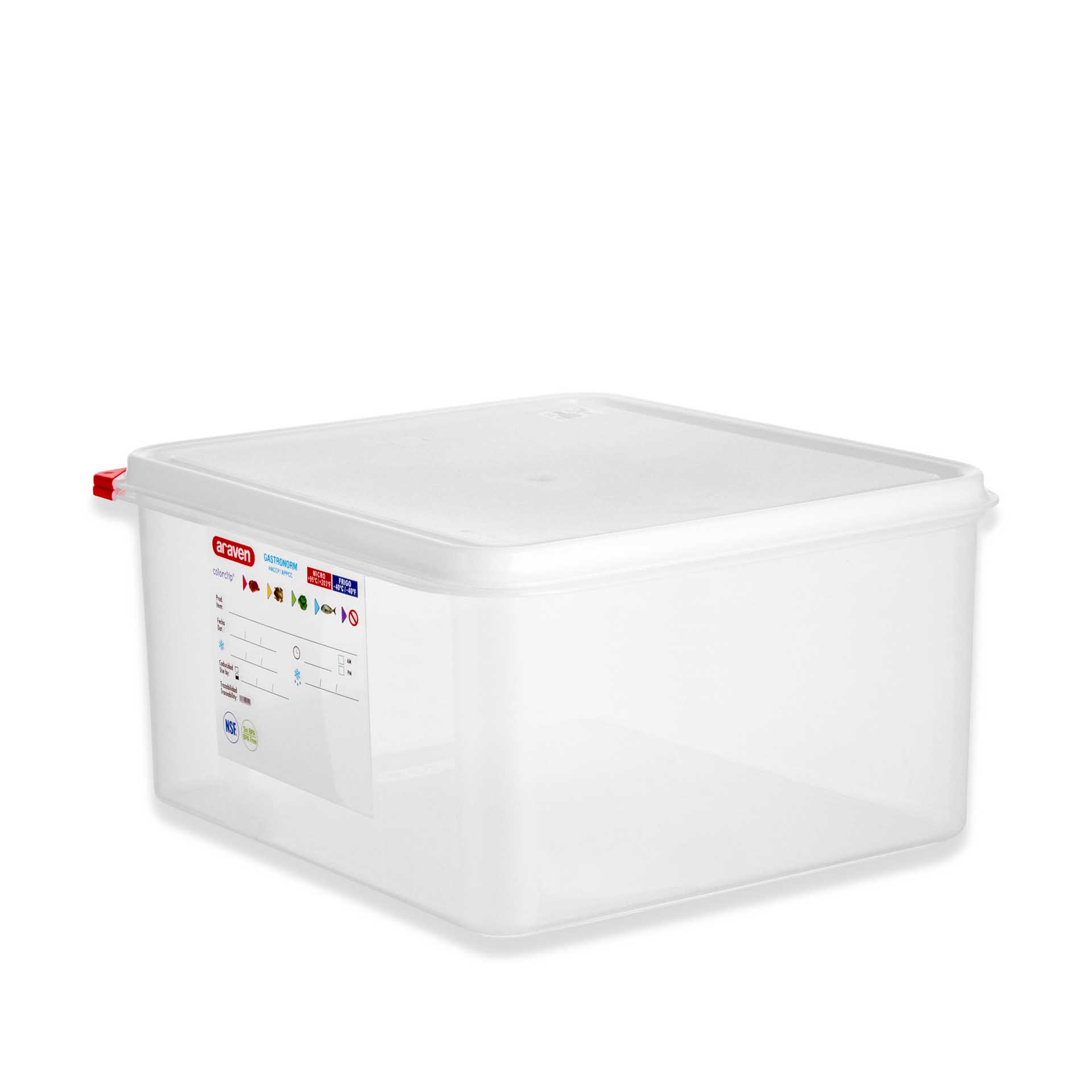 Caixa Hermética Polipropileno Tampa Branca Gn2/3