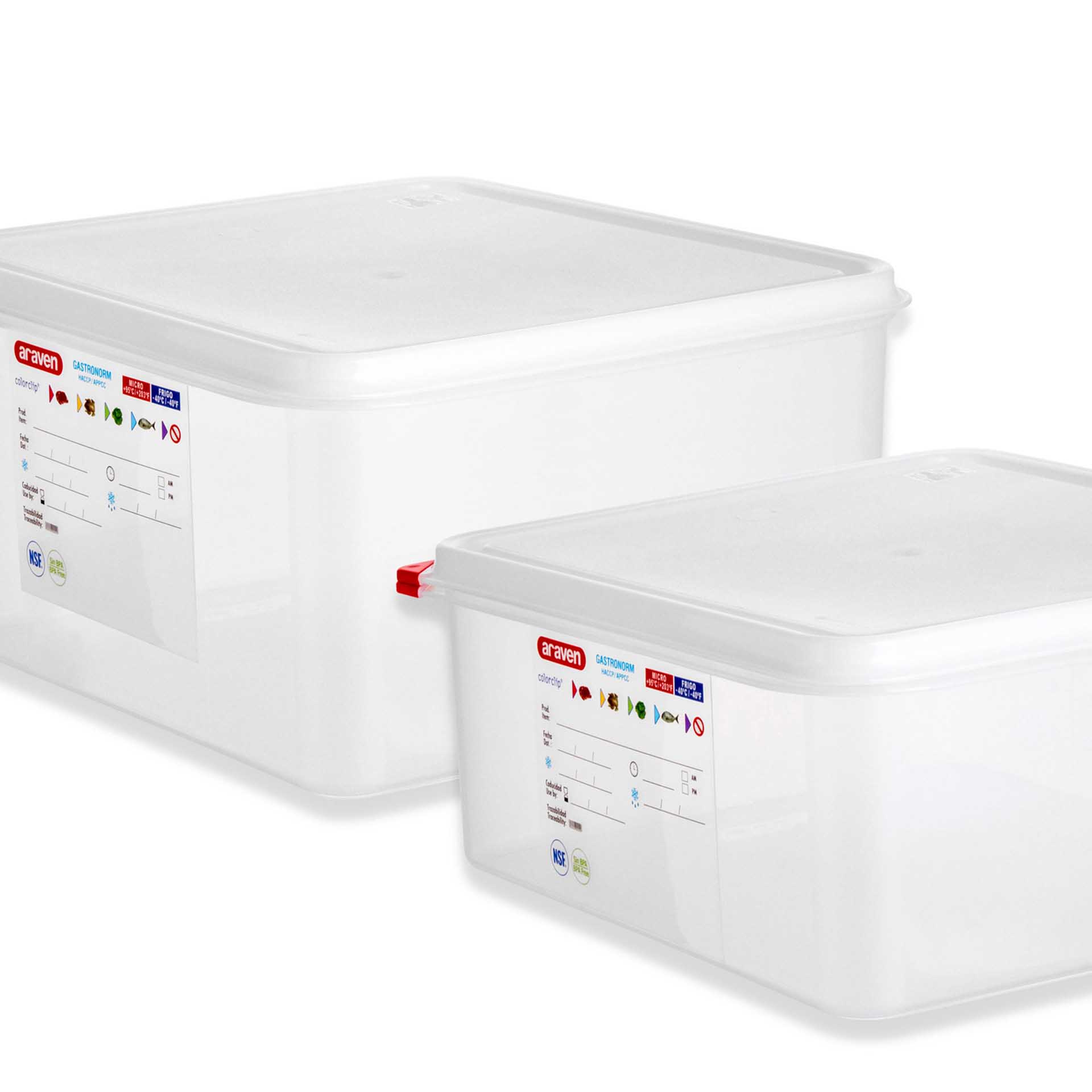 Caixa Hermética Polipropileno Tampa Branca Gn2/3