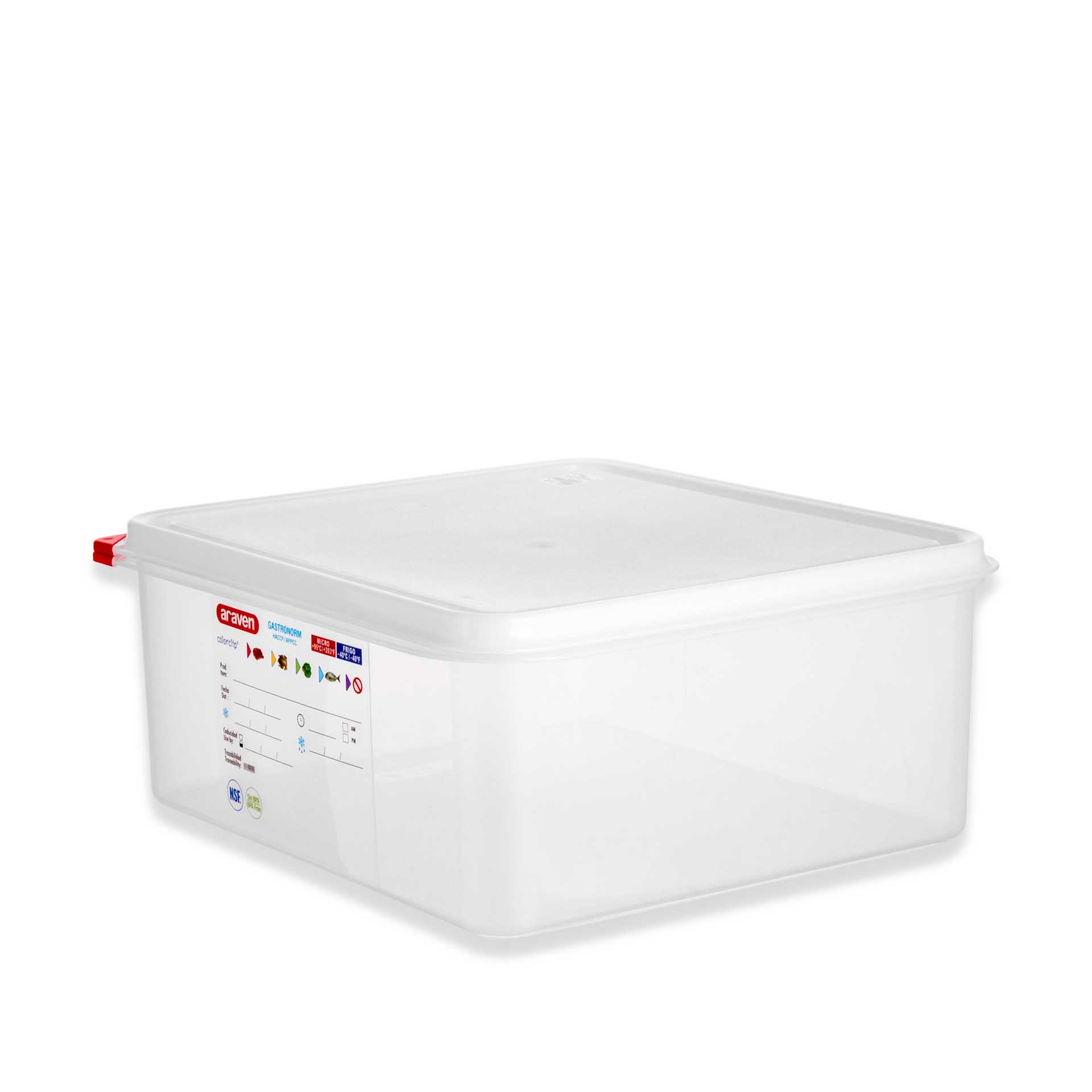 Caixa Hermética Polipropileno Tampa Branca Gn2/3