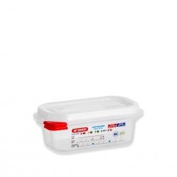 Caixa Hermtica Polipropileno Tampa Branca Gn1/9 1000ml 17.6X10.8X10cm