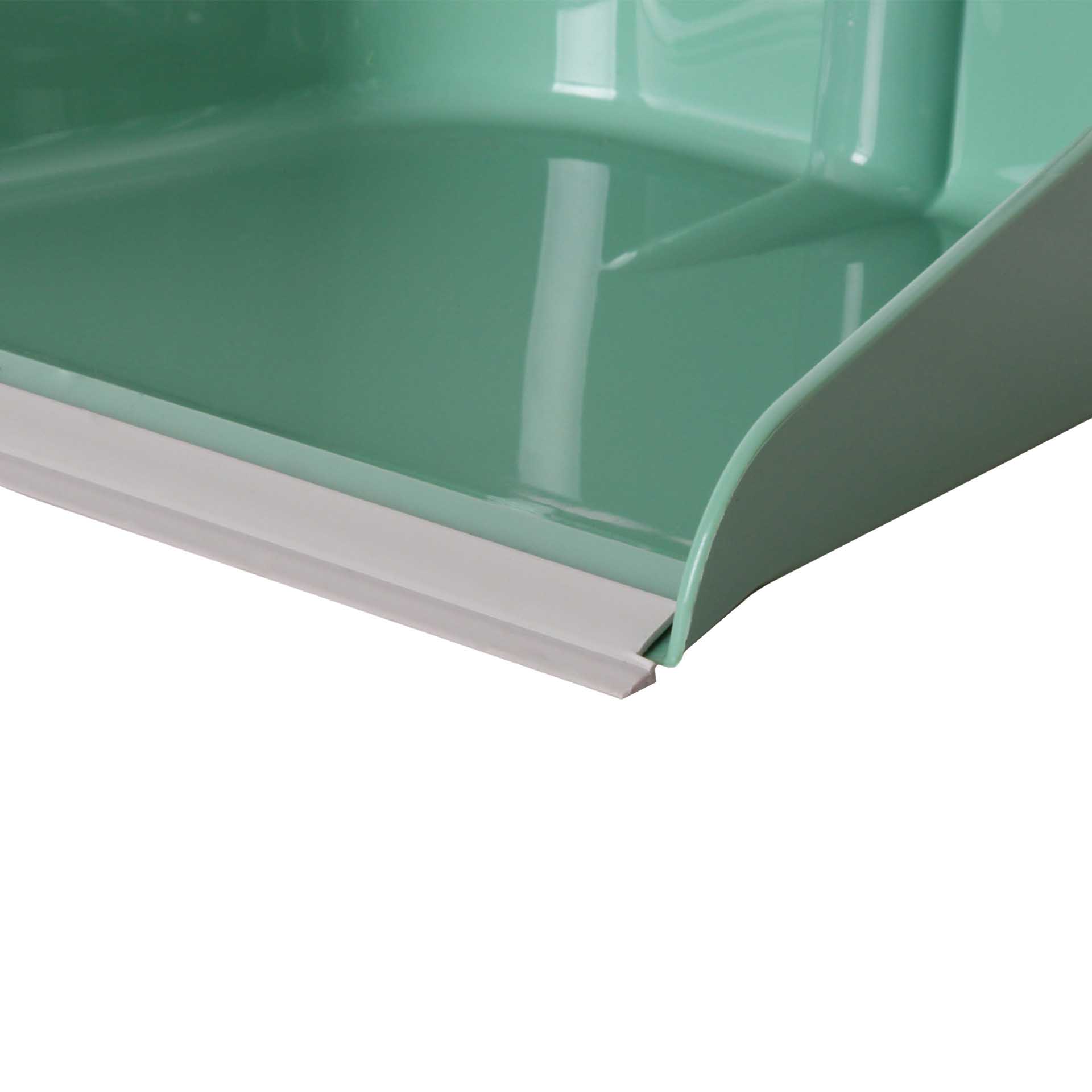 Apanhador Plástico com Cabo e Borracha Verde 24X77cm