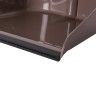 Apanhador Plstico com Cabo e Borracha Taupe 24X77cm