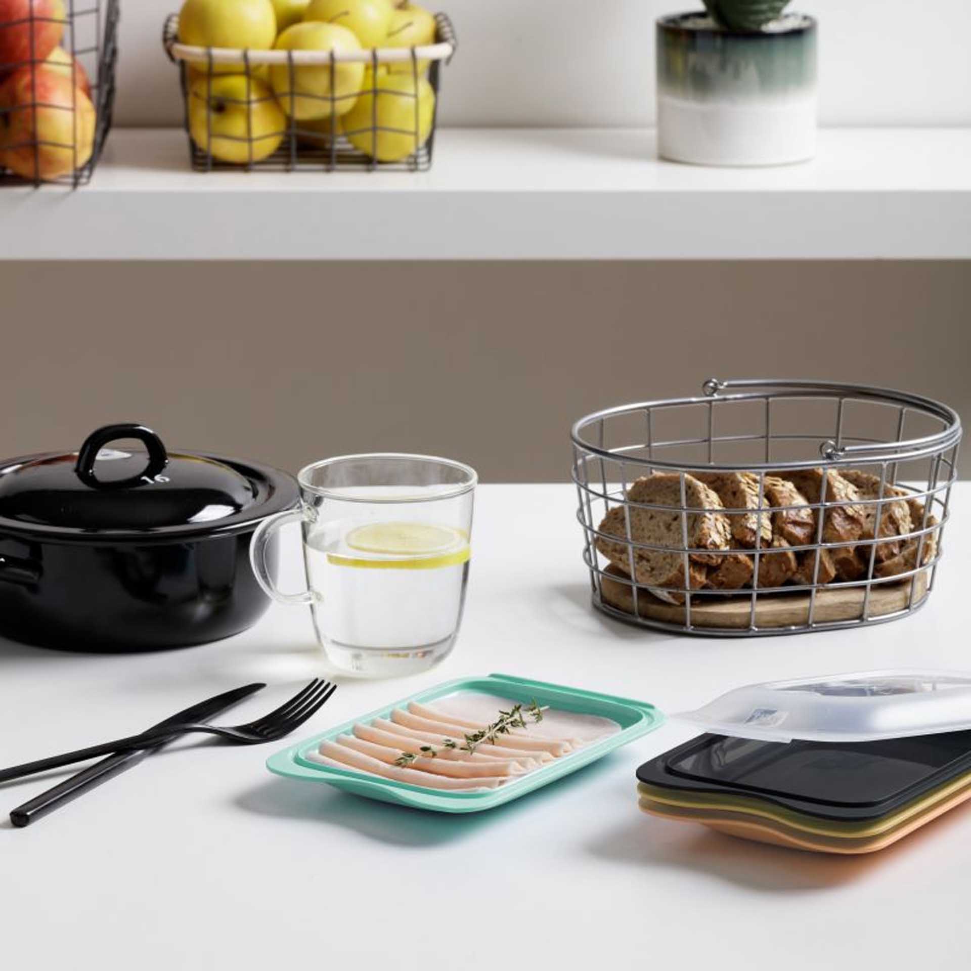 Caixa Hermética Tatay Fresh Porta Charcutaria 18X12X3cm