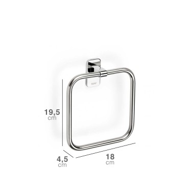 Toalheiro Parede Slim 18X4.5X19.5CM