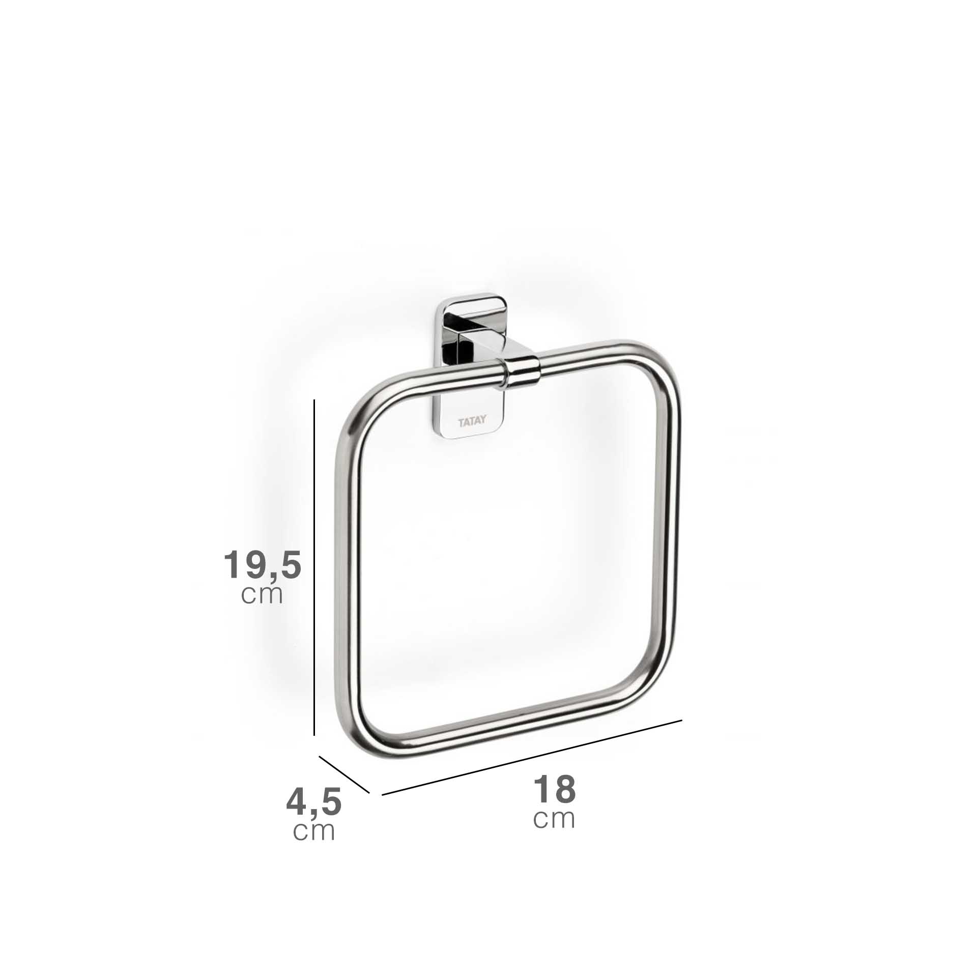 Toalheiro Parede Slim 18X4.5X19.5CM