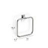 Toalheiro Parede Slim 18X4.5X19.5CM