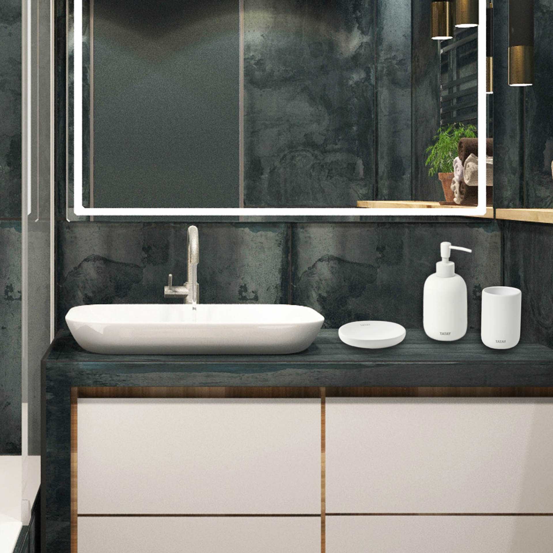 Doseador Sabonete Líquido Soft Branco 9.5X8X17CM