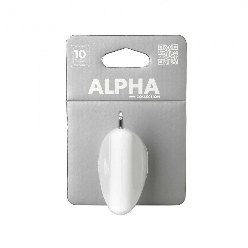 Cabide Alpha Branco 3.6X7.5X8CM Cabide Alpha Branco 3.6X7.5X8CM