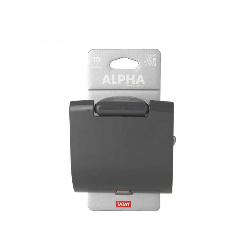 Porta-Rolo Alpha Cinza 12.5X6X12.5CM Porta-Rolo Alpha Cinza 12.5X6X12.5CM