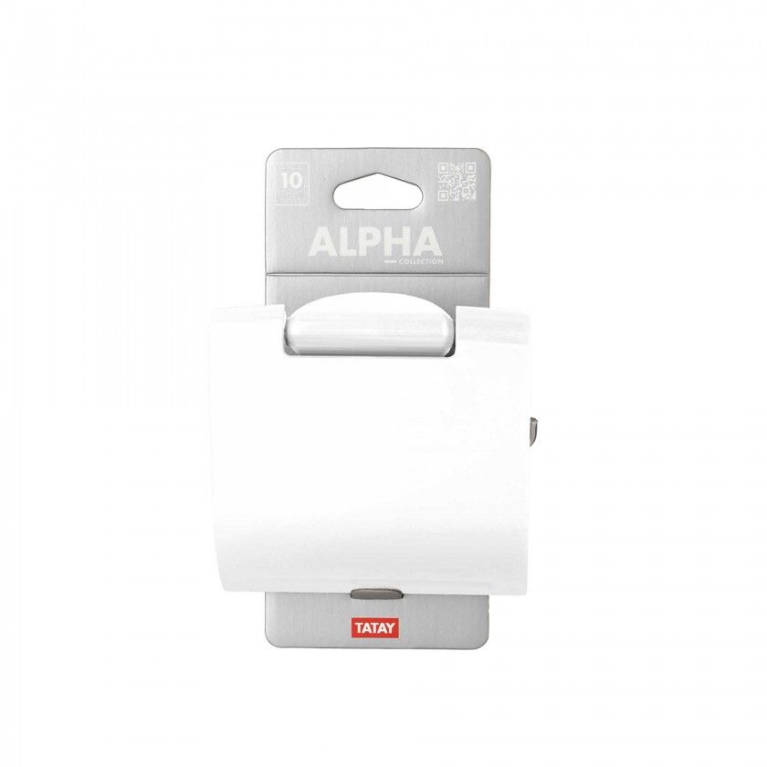 Porta-Rolo Alpha Branco 12.5X6X12.5CM Porta-Rolo Alpha Branco 12.5X6X12.5CM
