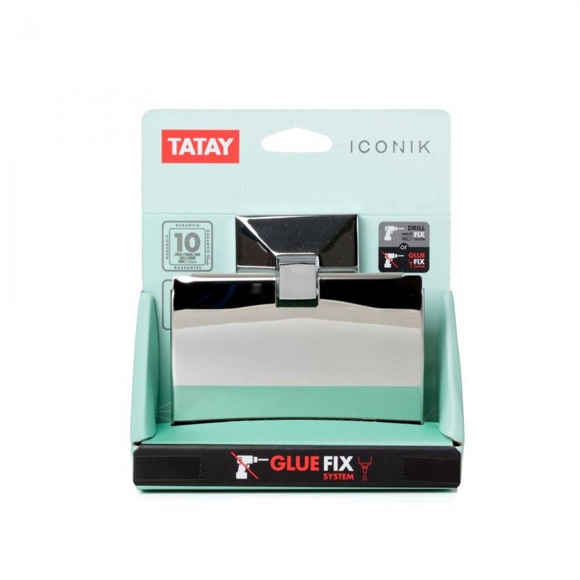 Porta Rolo Papel Higinico Iconik 12X4.5X12CM