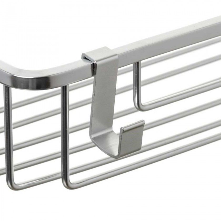 Cesto Duplo com Cabide Alumnio 28X13.5X60CM