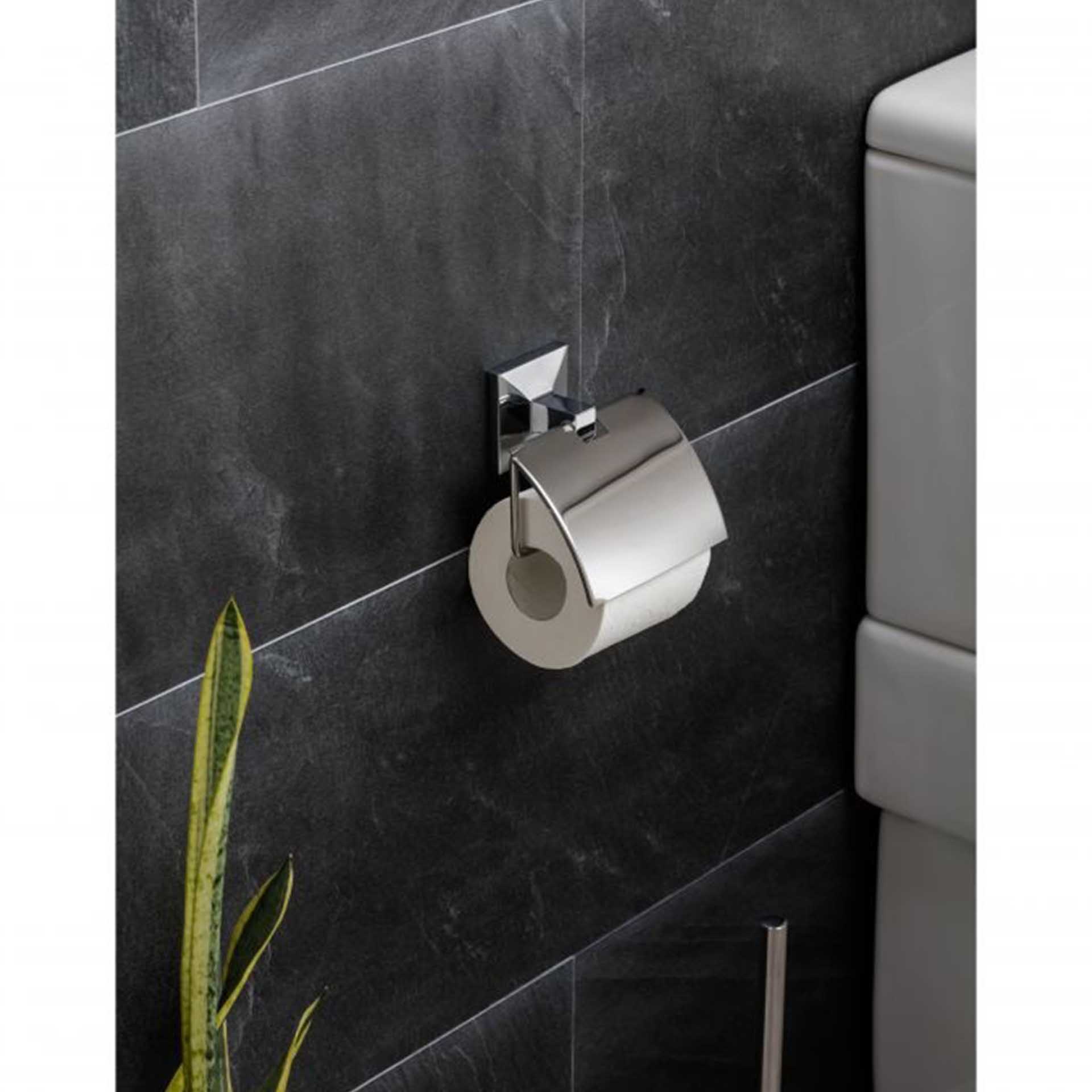 Porta Rolo Papel Higiénico Iconik 12X4.5X12CM