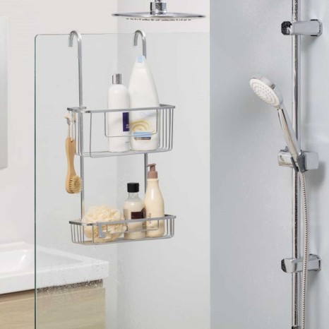 Cesto Duplo com Cabide Alum�nio 28X15.5X56CM - Image product