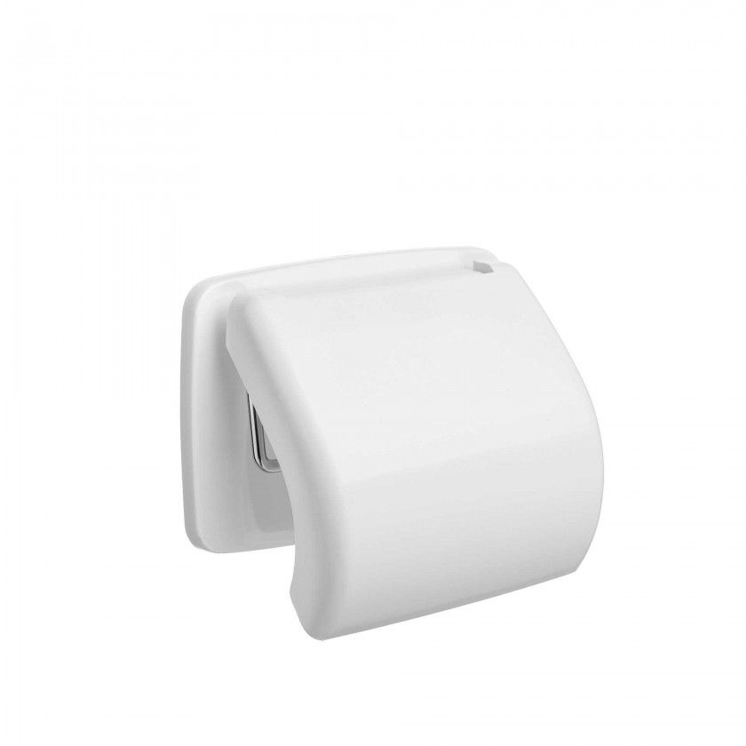 Porta Rolo Papel Higinico Olympia Cinza 15.7X4.3X13.2CM