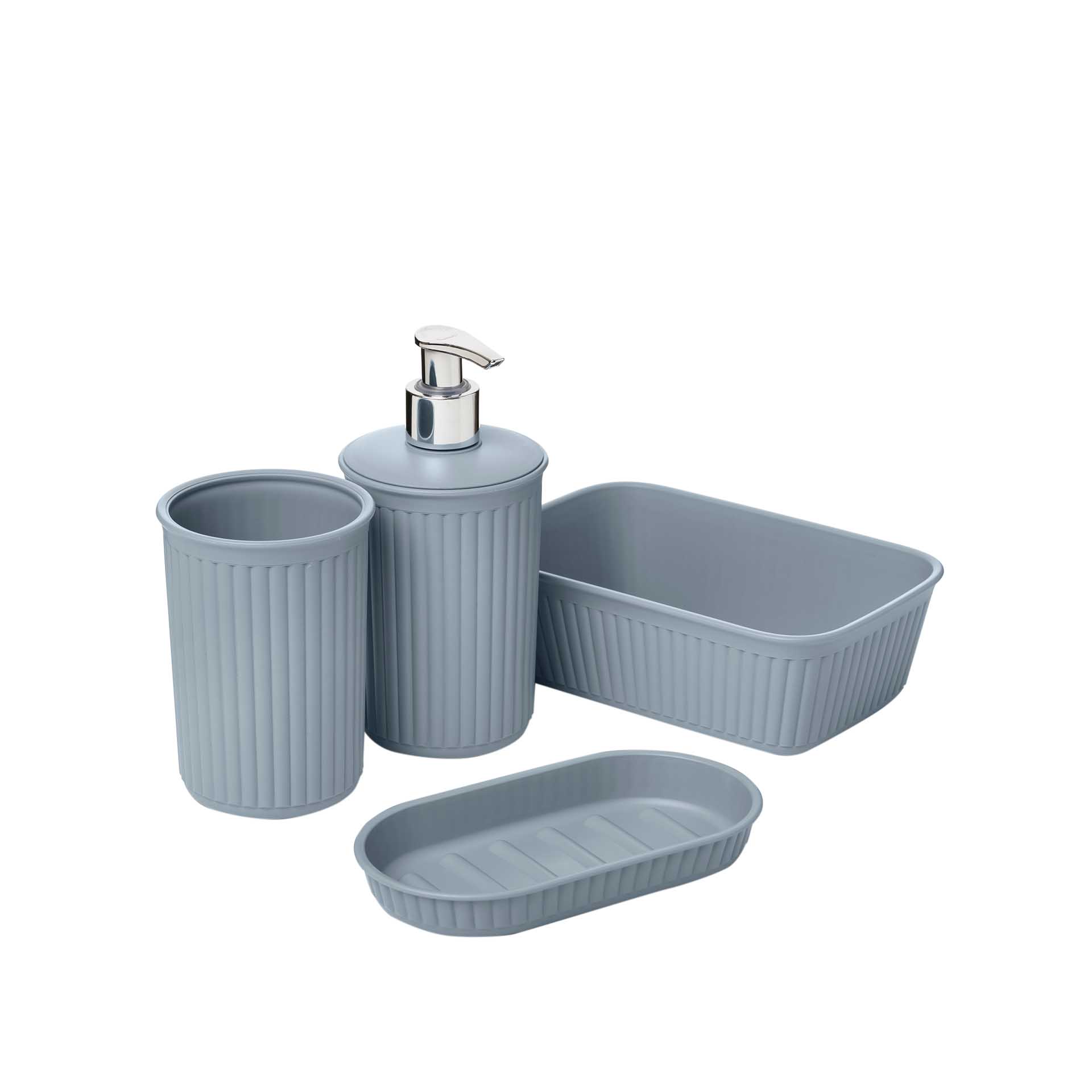 Conjunto Lavatório 4 Peças Baobab 17X11.3X16.5cm